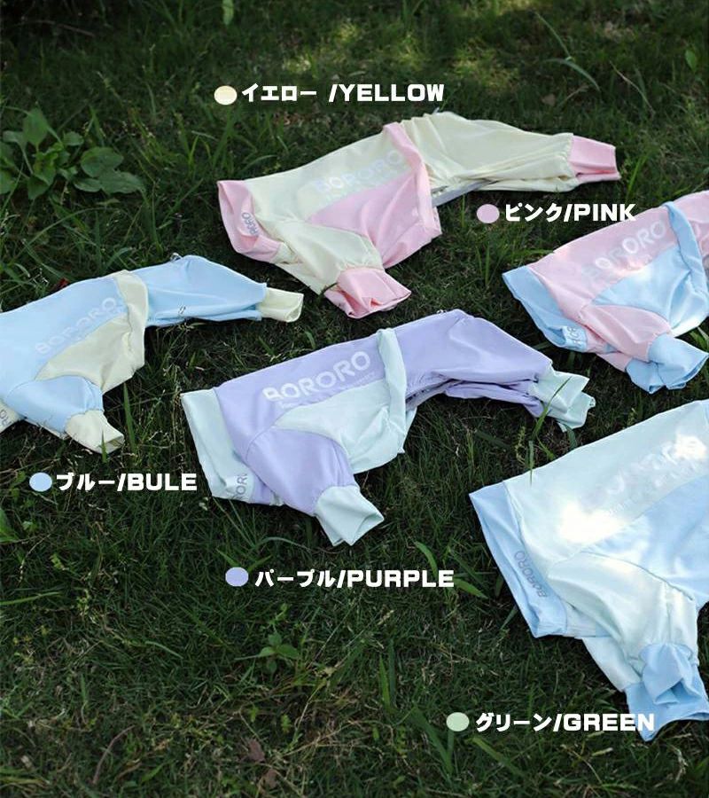 超人気 犬小型犬ロンパース接触冷感防虫大型犬服カバーオール可愛いつなぎ袖あり犬服犬の服服暑さ対策虫よけクールひんやり犬服ウェアペット服防虫虫よけ部屋着