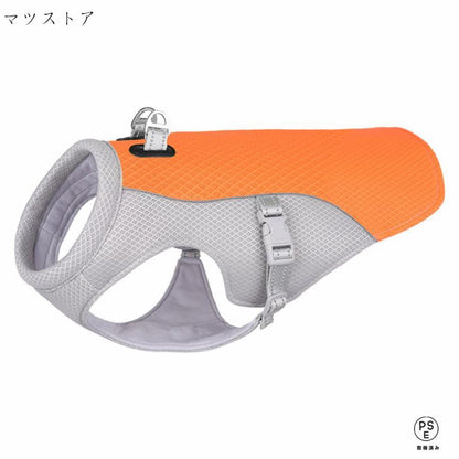 犬用クールベスト 冷感 冷却ベスト ハーネス一体型 ひんやりベスト 人気商品超目玉 犬用夏服 冷却コート 通気性 熱中症対策 日焼き防ぐ お出かけ お散歩