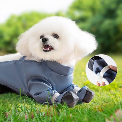 レインコート 脱げない 犬 防水 スペンダー付き犬用パンツ 屋外四本足パンツ 滑り止め 大人の魅力 犬服 犬用レッグカバー 調節可能 レインパンツ サスペンダー付