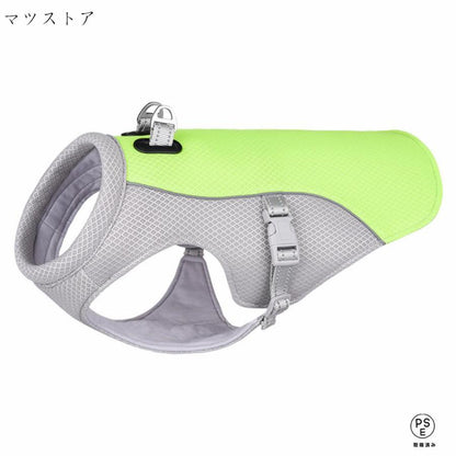 犬用クールベスト 冷感 冷却ベスト ハーネス一体型 ひんやりベスト 人気商品超目玉 犬用夏服 冷却コート 通気性 熱中症対策 日焼き防ぐ お出かけ お散歩