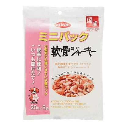 【人気商品】ミニパック 軟骨ジャーキー 100g(20g×5袋)×48 デビフペット