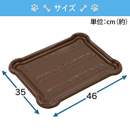 アイリスオーヤマ 犬 トイレ シーツぴたっとトレー レギュラー ブラウン P-SPT