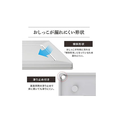 【即納】アイリスオーヤマ 犬 トイレ スクエアドッグトレー 挟むだけ マグネット ワイド ライトグレー 水洗い可