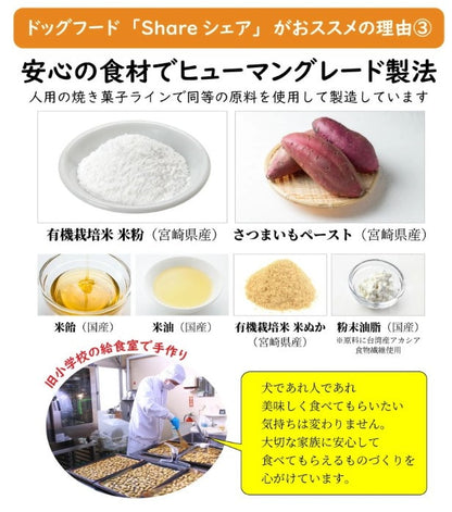 <a href="https://www.qoo10.jp/gmkt.inc/Search/brand.aspx?brandno=126891" target="_blank" class="title_brand" id="btn_brand" title="Takachiho Muratabi">Takachiho Muratabi</a>ドッグフード 無添加 おやつ お試し低アレルギー 愛犬と飼い主が一緒に食べられるおやつ シェア 40g 30袋