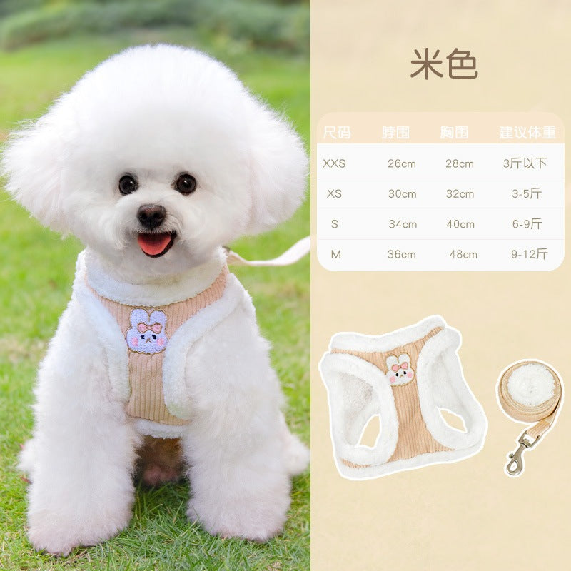 お出かけ シンプル 犬用ハーネス お散歩 犬 おしゃれ 犬用 胴輪 ハーネス 85 ネコ用ハーネス 2点セット 小型犬 軽量 ペットハーネス ペット用品 リーシュ 猫用 簡単装着 中型犬 リード ハー