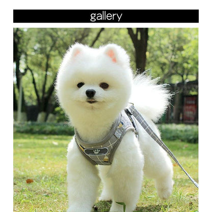 猫 メッシュ ドッグ ウェアハーネス キャット ペット ハーネス 服 リード付 胴輪 犬