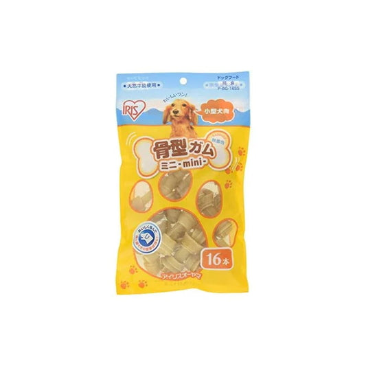 【即納】アイリスオーヤマ 犬 おやつ 骨型ガムビーフ SSサイズ 16本入