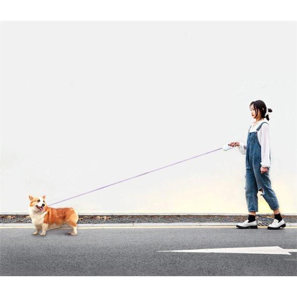 5m 電池別売り 小型犬 単4 散歩 伸縮 電池式 長い ワンタッチ 夜間 犬用リード ロック機能付 中型犬 軽量 巻き取り ライト付き リード 光る
