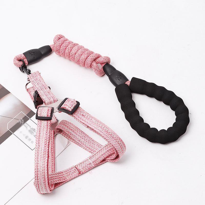 [運送免除][7月新品]犬 ハーネス 安全帯 リード ペット 胴輪 抜けない ドッグ 猫 小型犬 中型犬 大型犬 可愛い 簡単着脱 調節可能 牽引ロープ 散歩 お出かけ