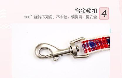 猫用 犬 簡単装着 犬用ハーネス ハーネス ペット用品 シンプル 中型犬 小型犬 犬用 お散歩 お出かけ 軽量 ネコ用ハーネス 胴輪 ペットハーネス リード リーシュ ハーネスリードセット 2点セット