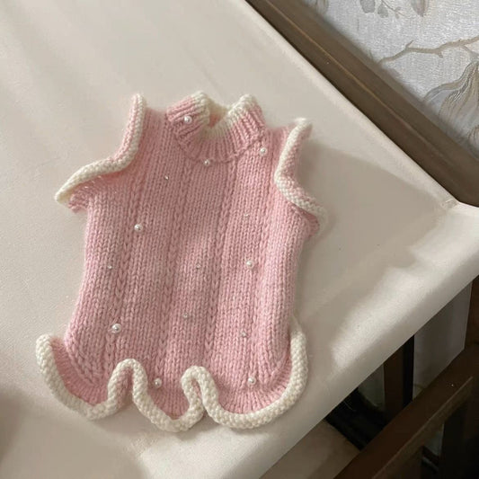 犬服 ペット用品ペットオリジナルミンクベルベットピンクノースリーブジャンパー暖かいシードリルカスタムペット秋冬犬猫春モデル