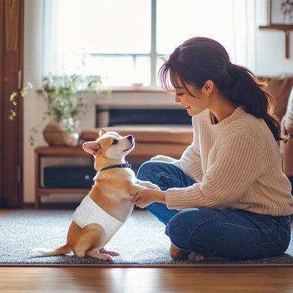 <a href="https://www.qoo10.jp/gmkt.inc/Search/brand.aspx?brandno=109151" target="_blank" class="title_brand" id="btn_brand" title="Honeycare">Honeycare</a>ペットの紙おむつ 男の子用 50枚入り 犬用 オムツ マナーウェア 犬用 高齢犬用 紙オムツ 犬 紙おむつ 旅行・介護・トレーニング対応 SSS/SS/S/M/Lサイズ選べる 使い捨て 清潔・快適設計