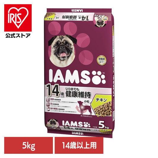 <a href="https://www.qoo10.jp/gmkt.inc/Search/brand.aspx?brandno=22351" target="_blank" class="title_brand" id="btn_brand" title="アイムス">アイムス</a>【人気商品】ドッグフード IAMS アイムス 14歳以上用 いつまでも健康維持 チキン 小粒 5kg ID351 マースジャパンリミテッド