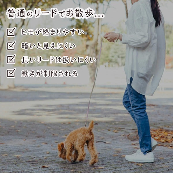 <a href="https://www.qoo10.jp/gmkt.inc/Search/brand.aspx?brandno=80176" target="_blank" class="title_brand" id="btn_brand" title="コモライフ">コモライフ</a>犬用伸縮リード 5m