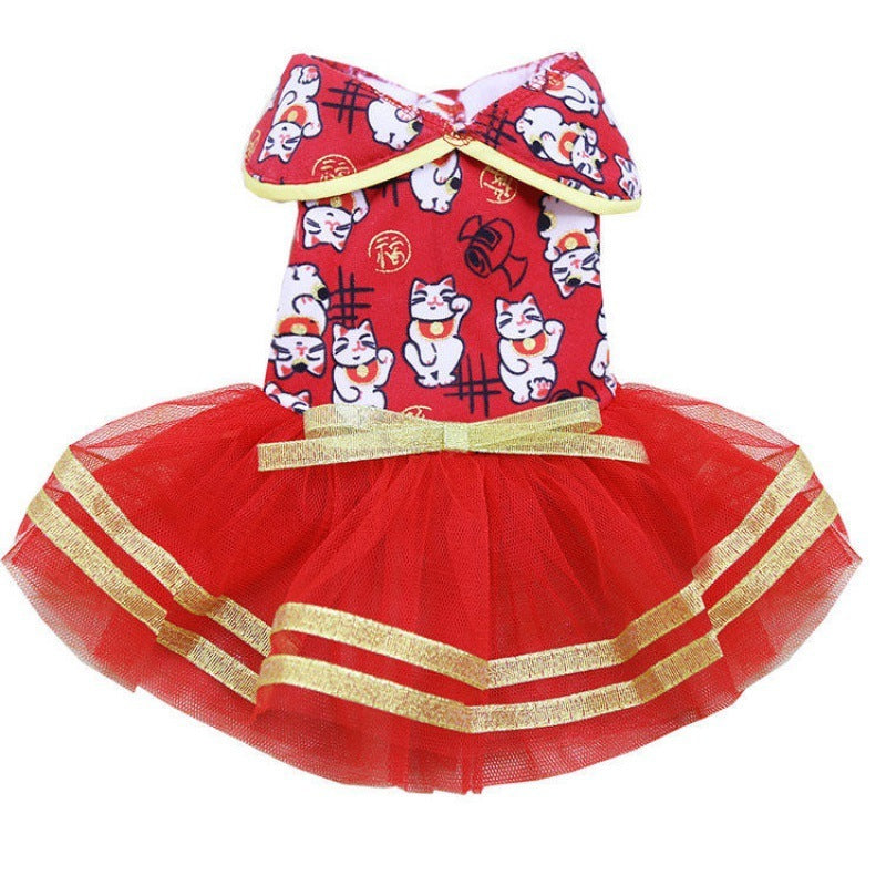 特売セール犬の服 猫の服 犬ワンピース ペットドレス ペットウェア 帽子 スカート 洋服 小型犬 猫用 綿製 春秋服 薄手 通気 脱毛保護 日焼き防ぐ 虫除け 散歩 記念撮影犬の服 猫の服