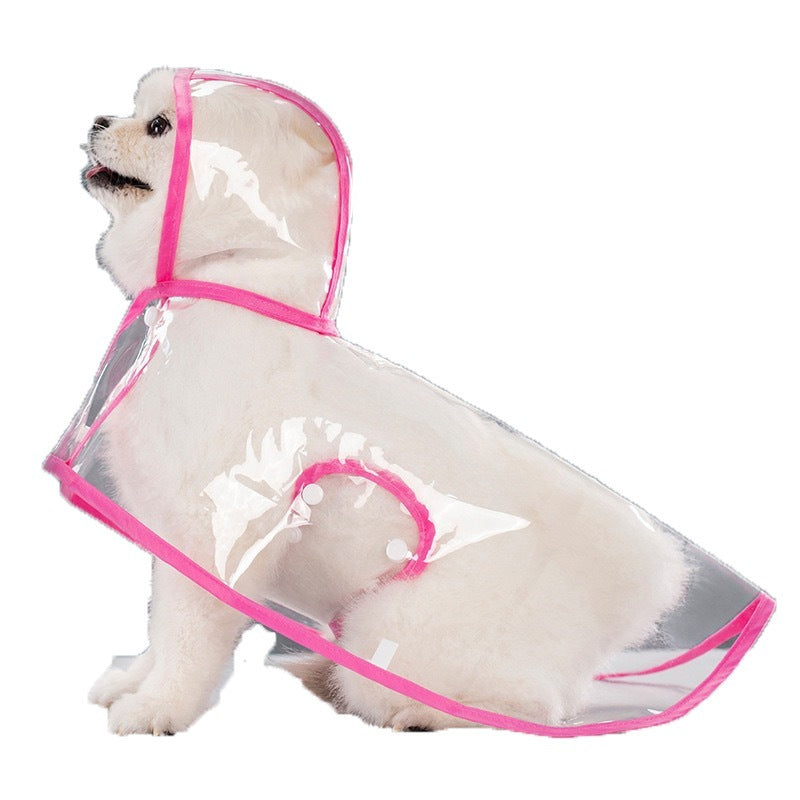 人気ペットマッキントッシュ透明犬マッキントッシュ防水防風ペット服大型犬