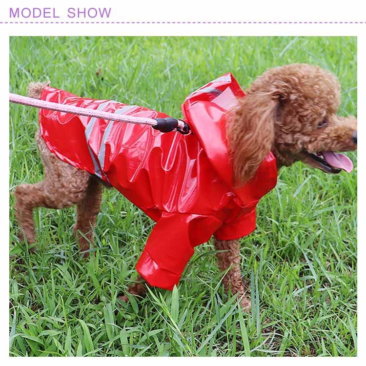 犬 レインコート レインウェア 小型犬 中型犬 子犬 ドッグウェア 夜間反射 雨具 人気沸騰 カッパ 犬服 フード付き 透明 雨の日 防水 梅雨対策 リング付き