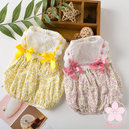 万能流行感 ペット 服 安い 犬 春 夏 ２色 付き 花柄 ワンピース かわいい 可愛い ハイブランド 猫 ドッグウェア