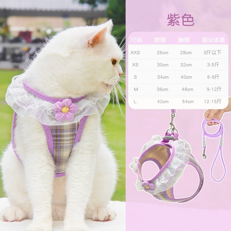 中型犬 軽量 シンプル 胴輪 ハーネスリードセット 小型犬 ペットハーネス 猫用 簡単装着 犬 リーシュ ネコ用ハーネス ペット用品 2点セット お出かけ お散歩 リード 犬用ハーネス 76 犬用 ハ