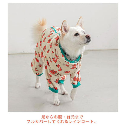犬 レインコート 着せやすい 小型犬 中型犬 大型犬 犬用レインコート 犬服 レインウェア 韓国風 柄 ドッグウェア 撥水 防水 雨具 かっぱ