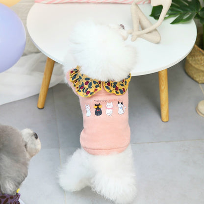 猫 犬 洋服 犬服 ペット服 大中小型犬 ペット用品 犬/猫用 犬の服 ペットウエア 小型犬 中型犬 通気 可愛い ドッグウェア トレーナー 犬 服 ワンピース サロペット ビションフリーゼ 犬猫服
