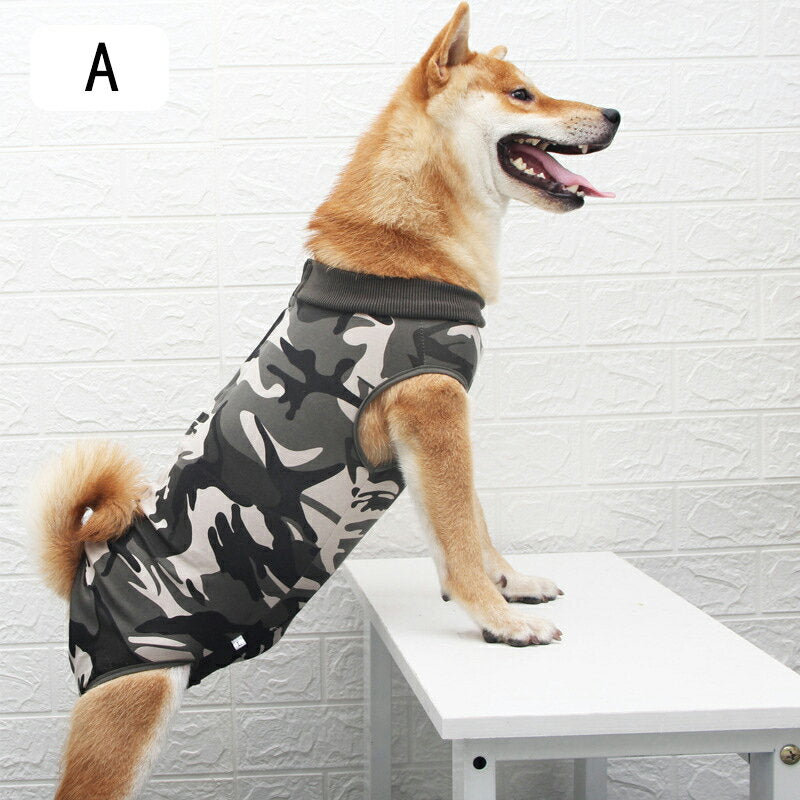 タイムセール術後服 犬用 服 術後ウェア 保護服 ボタンタイプ 犬介護服 不妊手術 オス去勢 傷口保護 皮膚保護 避妊 傷舐め防止 雄雌兼用 小型犬 中型犬 (L-3XL)術後服 犬用