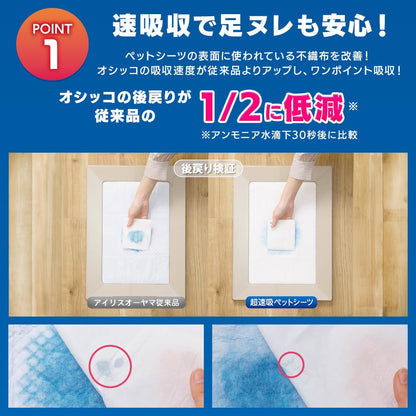 アイリスオーヤマ ペットシーツ 厚型 超速吸 抗菌 レギュラー 【400枚入り】 犬 トイレシート おしっこシート CSPS-400