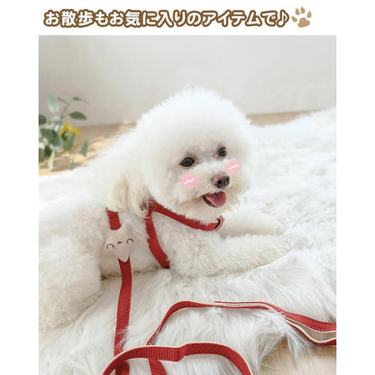 ペット用品 ハーネスリードセット お散歩 ハーネス リード マスコットつき 新作セール 犬 猫 ワンちゃん 猫ちゃん