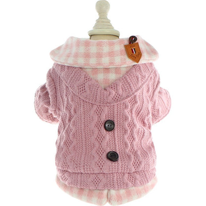 2色春秋冬ダウンコートの新金新品偽2件犬の服ピンクかわいい猫のバブルスリーブロリータお姫様ベスト新生ミルク犬のミルク猫の子犬マシュマロ小型犬クマちゃんペットテディ服CXDZ