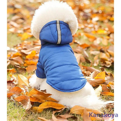 犬 服 犬服 犬の服 秋冬 前開き 犬用 ジャケット 防寒 コート ドッグウェア ベストダウン 裏起毛 小型犬 中型犬 洋服 防寒 冬服 お散歩