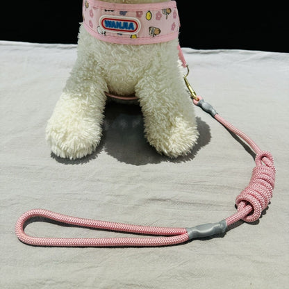 犬の牽引縄のチェーンの小型は犬の熊の子犬を散歩します メガ割ワンピースパンツトートバッグ