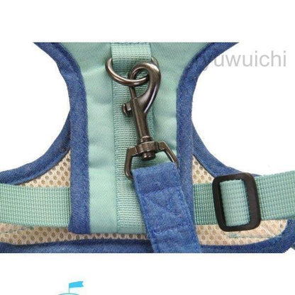 高品質新入 ハーネスリード 2点セット ベストタイプ 犬 猫 ドッグ キャット 小型犬 中型犬 ペット用品 ペットグッズ ハーネス リード 胴輪 無地 メッシュ