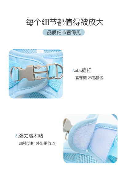 小型犬 犬 リード 75 猫用 中型犬 ペットハーネス ペット用品 シンプル 胴輪 お出かけ 犬用 2点セット ハーネス ネコ用ハーネス お散歩 簡単装着 犬用ハーネス 軽量 おしゃれ ハーネスリード