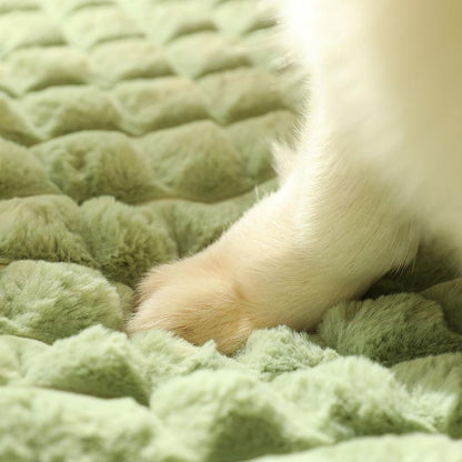 ペットベッド 犬ベッド 猫ベッド ペットマット 犬猫兼用 ふわふわ もふもふ ベッド ペット用品 暖かい 滑り止め 大型犬 小型犬
