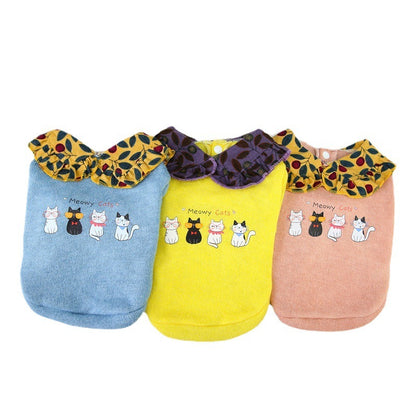 猫 犬 洋服 犬服 ペット服 大中小型犬 ペット用品 犬/猫用 犬の服 ペットウエア 小型犬 中型犬 通気 可愛い ドッグウェア トレーナー 犬 服 ワンピース サロペット ビションフリーゼ 犬猫服