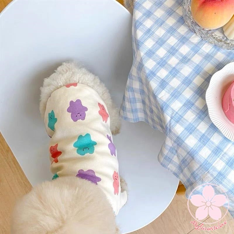 人気商品超目玉 ペット 服 安い 犬 春 夏 秋 Tシャツ くま 柄 かわいい 可愛い ハイブランド 猫 ドッグウェア