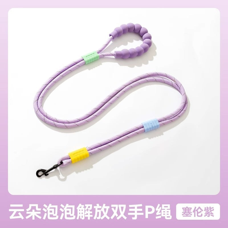 犬 リード ハーネス 紐 散歩紐 犬用デニムハーネス＆リード けん引ロープ ペット用品 s03