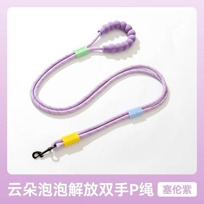 犬 リード ハーネス 紐 散歩紐 犬用デニムハーネス＆リード けん引ロープ ペット用品 s03