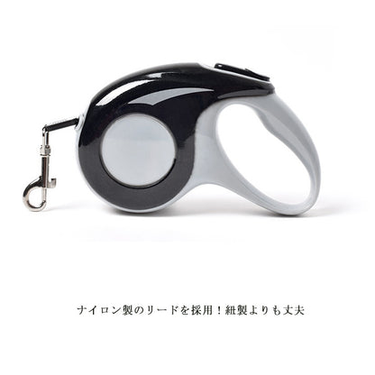 犬 猫 リード 散歩 3m 5m 型犬 小型犬 お散歩グッズ ワンタッチ式 伸縮可能 犬用リード 猫用リード 自動巻き戻し式 ワンタッチロック 3メートル 5メートル 犬お散歩