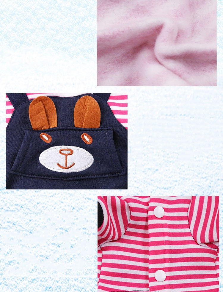 保温 ペット服 厚手 ペット 猫犬服 小中型犬 サロペット ドッグウエア ペット用品 犬用品 犬服