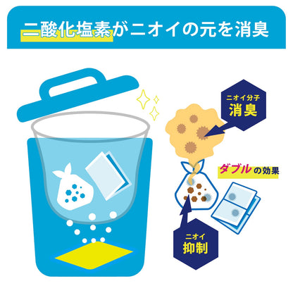 デオワンダー ゴミ箱消臭剤 ペット用 2個入【2ヶ月】 ペット ペットシーツ 犬 猫 赤ちゃん おむつ 介護 防臭 消臭 臭わない 無香料 香料無添加