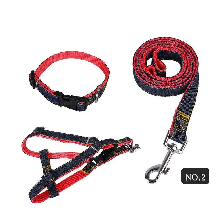 新商品プロモーション，数量限定 ペット用　犬用 ハーネスと首輪とリード ３点セット ベルト式ハーネス ストレス軽減 歩行補助 ハーネスと首輪はバックル開閉 簡単着脱 簡単サイペット用　犬用
