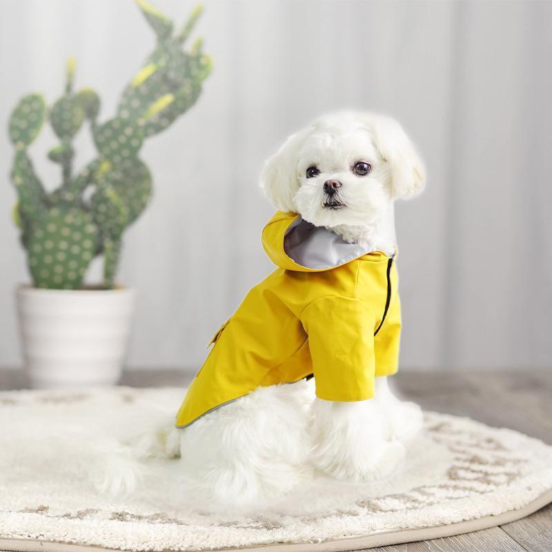 犬 レインコート レイングッズ 小型犬 カッパ フード付き ポンチョ 梅雨 雨具